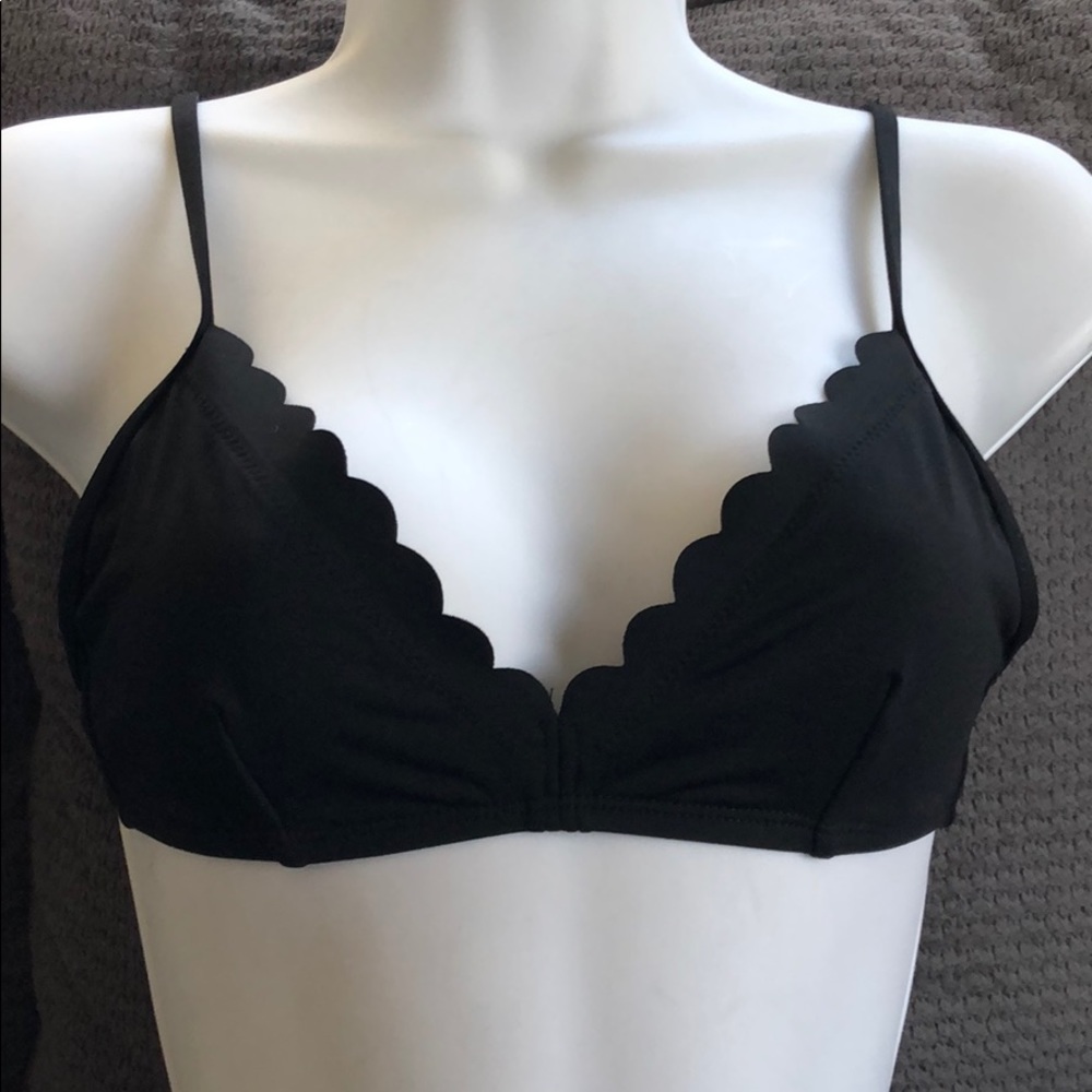 J.CREW Swimwear Top Black